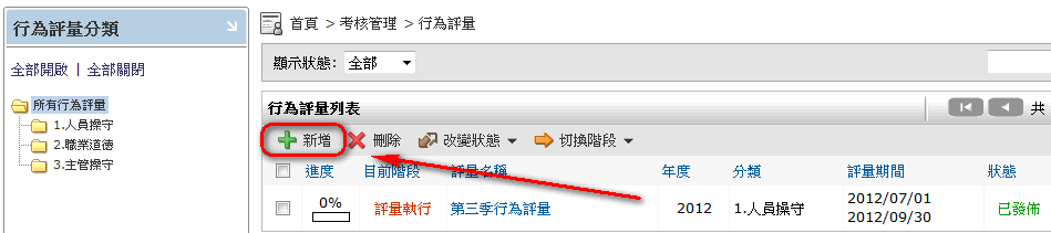 行為量表 首頁