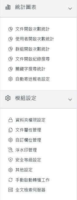 模組管理設定完成