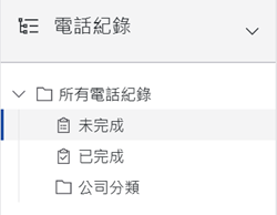 電話紀錄樹狀圖