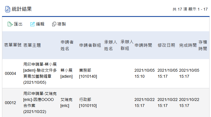 系統欄位一