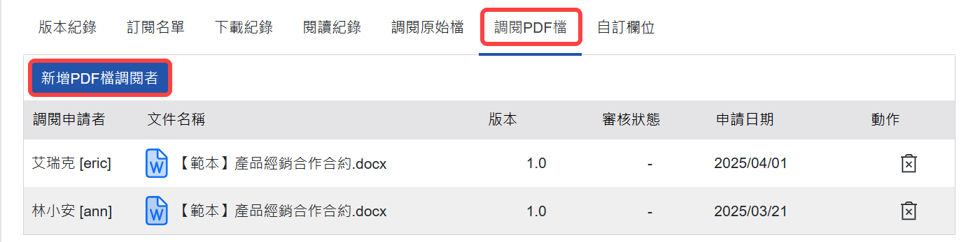 調閱PDF檔